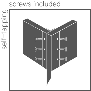Fixing on a self-tapping screw
