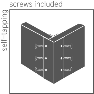 Fixing on a self-tapping screw