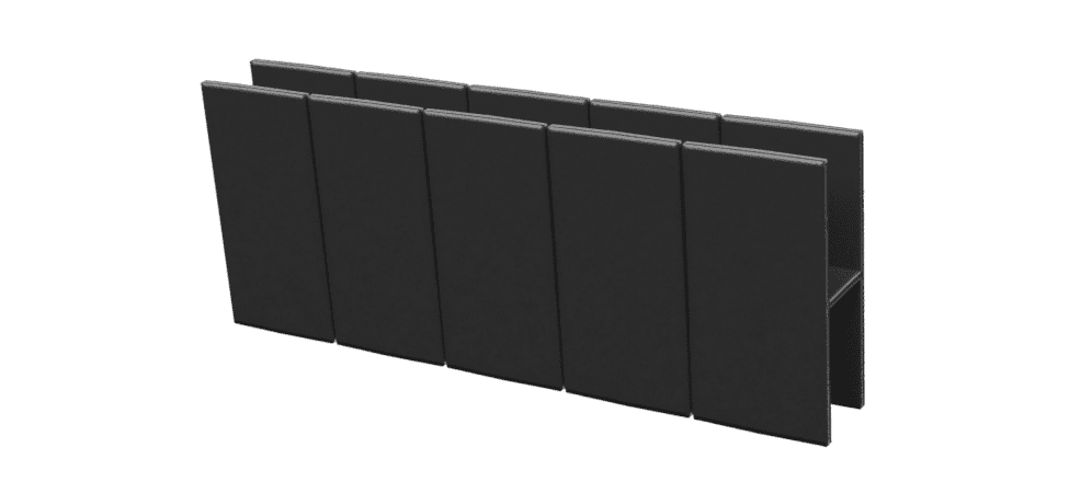 Holzhof Eco Plastic H-shaped Connector 250x25mm