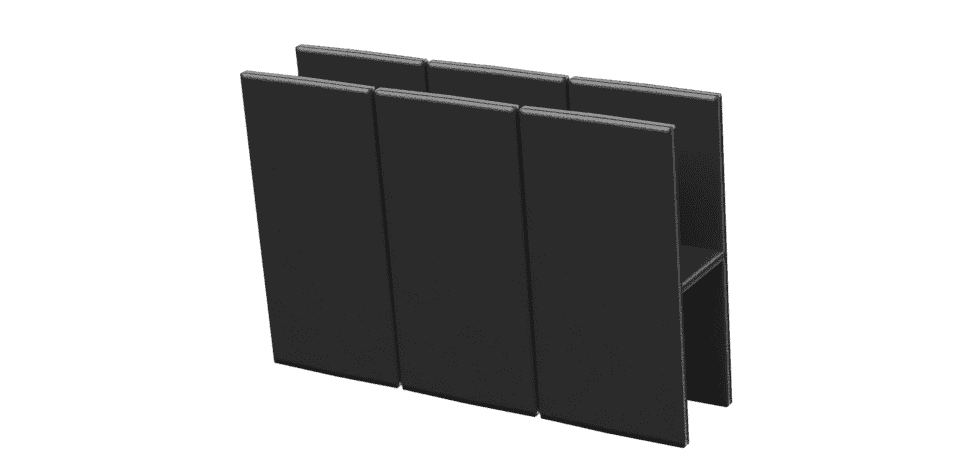 Holzhof 3D Plastic H-shaped Connector 150x25mm